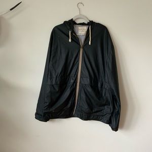 Mens Weatherproof black jacket with hoodie